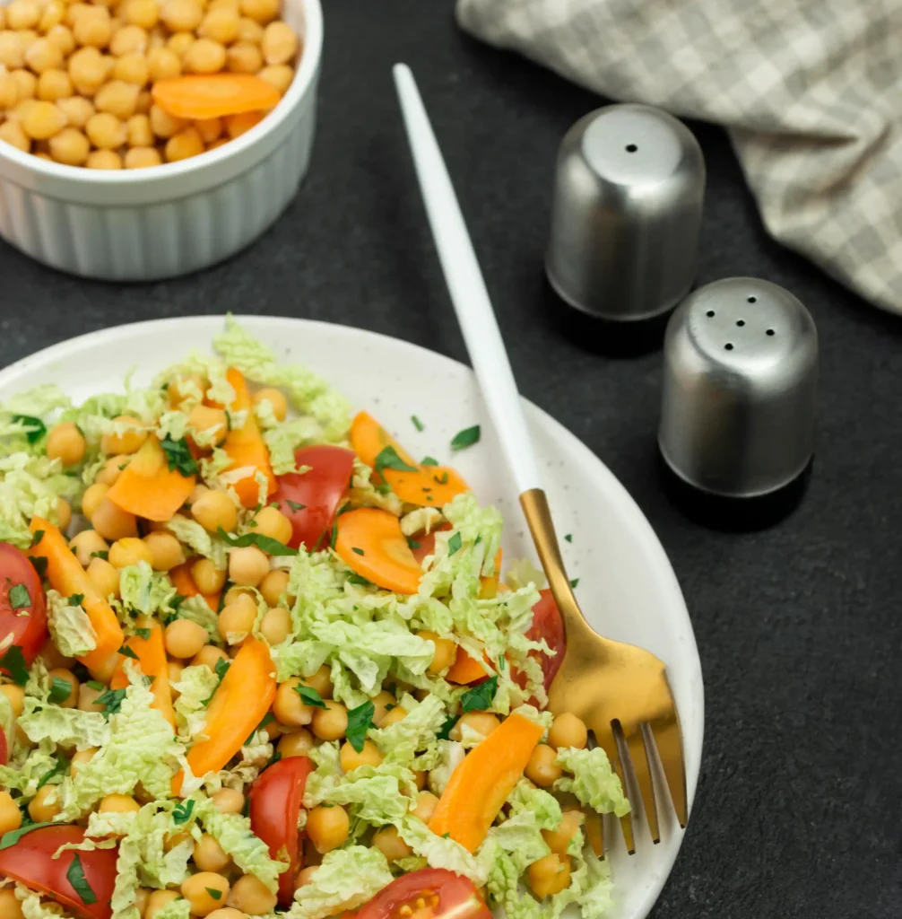ensalada con garbanzos